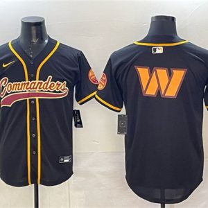 Washington Commanders Team Big Logo Black Limited Stitched Jersey