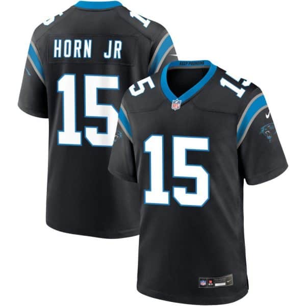 Carolina Panthers #15 Jimmy Horn Jr Black 2025 Vapor Limited Stitched Jersey
