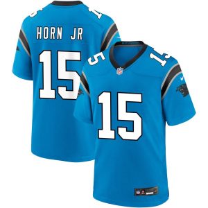 Carolina Panthers #15 Jimmy Horn Jr Blue 2025 Vapor Limited Stitched Jersey