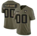 Minnesota Vikings Custom Olive 2025 F.U.S.E. Salute to Service Limited Stitched Jersey