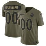 Baltimore Ravens Custom Olive 2025 F.U.S.E. Salute to Service Limited Jersey