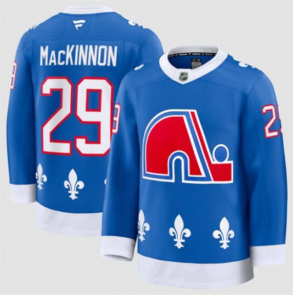 Colorado Avalanche #29 Nathan MacKinnon Blue 2025 Alternate Stitched Jersey