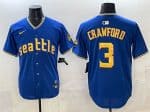 Seattle Mariners #3 Cal Raleigh Royal 2025 Limited Stitched jersey