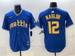 Seattle Mariners #12 Josh Naylor Royal 2025 Limited Stitched jersey