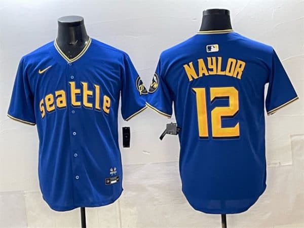 Seattle Mariners #12 Josh Naylor Royal 2025 Limited Stitched jersey