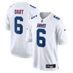 New York Giants #6 Jaxson Dart Tundra White Fashion Game Nike Jersey