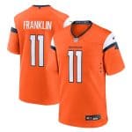 Denver Broncos #11 Troy Franklin Orange 2025 Alternate Stitched Game Jersey
