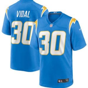 Los Angeles Chargers #30 Kimani Vidal Blue 2025 Stitched Game Jersey