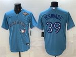Toronto Blue Jays #39 Trey Yesavage Blue 2025 World Series Home Cool Base Stitched Jersey