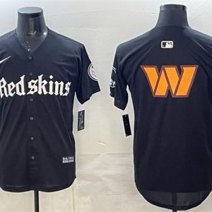 Washington Commanders Team Big Logo Black 'Gothic Capitol Shadows Edition' Limited Stitched Jersey