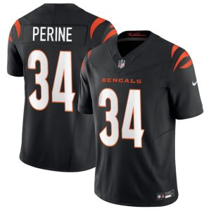 Cincinnati Bengals #34 Samaje Perine Black 2025 F.U.S.E. Vapor Untouchable Limited Stitched Jersey