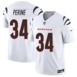 Cincinnati Bengals #34 Samaje Perine White 2025 F.U.S.E. Vapor Untouchable Limited Stitched Jersey