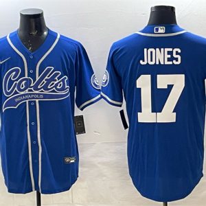 Indianapolis Colts #17 Daniel Jones Royal Cool Base Stitched Jersey