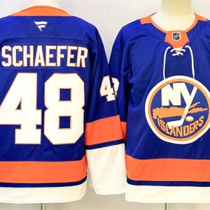 New York Islanders #48 Matthew Schaefer Royal 2024-25 Home Stitched Jersey