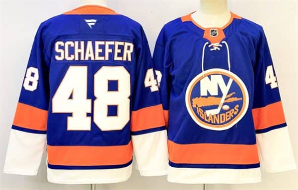 New York Islanders #48 Matthew Schaefer Royal 2024-25 Home Stitched Jersey