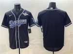 Los Angeles Dodgers Blank Black Fashion 2025 World Series Cool Base Stitched Jersey