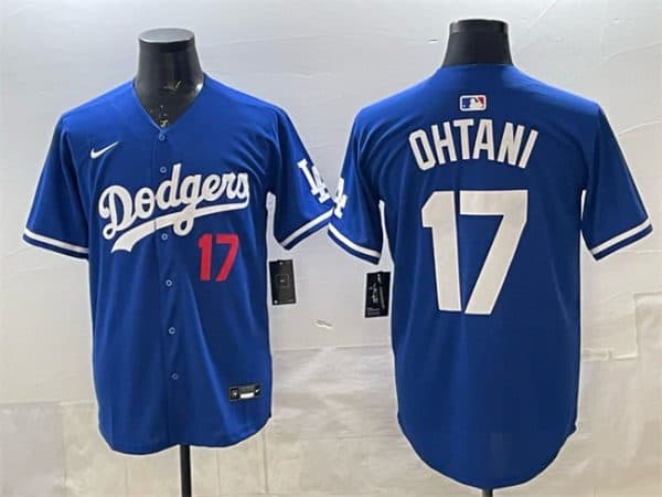 Los Angeles Dodgers #17 Shohei Ohtani Royal Limited Stitched Jersey