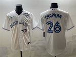 Toronto Blue Jays #26 Matt Chapman White 2025 World Series Home Cool Base Stitched Jersey