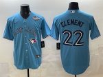 Toronto Blue Jays #22 Ernie Clement Royal 2025 World Series Cool Base Stitched Jersey