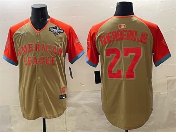 Toronto Blue Jays American League #27 Vladimir Guerrero Jr. Cream All-Star 2025 World Series Limited Stitched Jersey