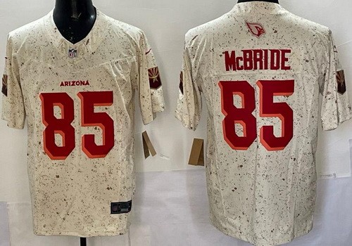 Arizona Cardinals #85 Trey McBride Limited Cream Rivalries FUSE Vapor Jersey