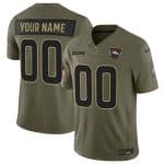 Denver Broncos Custom Olive 2025 Salute to Service Limited Stitched Jersey
