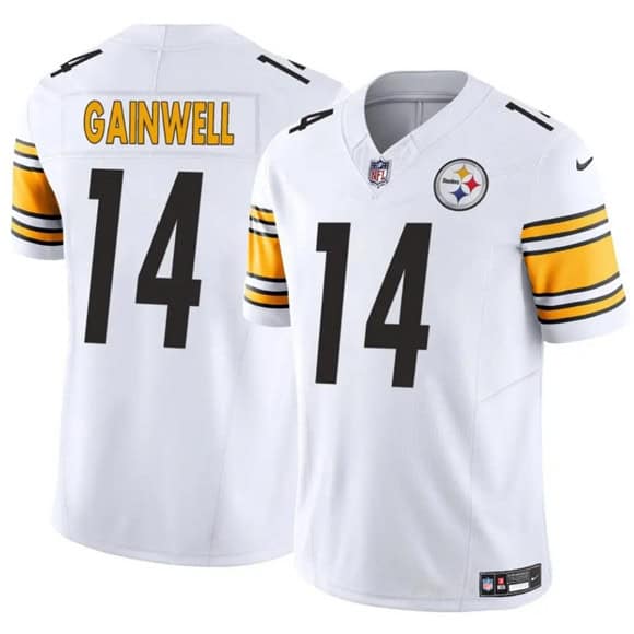 Pittsburgh Steelers #14 Kenneth Gainwell White 2025 F.U.S.E. Vapor Limited Stitched Jersey