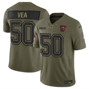 Tampa Bay Buccaneers #50 Vita Vea Olive 2025 Salute to Service Limited Stitched Jersey