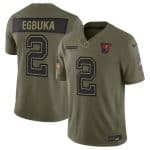 Tampa Bay Buccaneers #2 Emeka Egbuka Olive 2025 Salute to Service Limited Stitched Jersey