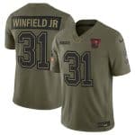 Tampa Bay Buccaneers #31 Antoine Winfield Jr. Olive 2025 Salute to Service Limited Stitched Jersey