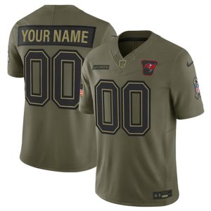 Tampa Bay Buccaneers Custom Olive 2025 F.U.S.E. Salute to Service Limited Stitched Jersey