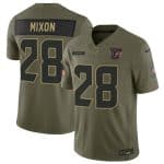 Houston Texans #28 Joe Mixon Olive 2025 F.U.S.E. Salute to Service Limited Stitched Jersey