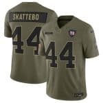 New York Giants #44 Cam Skattebo Olive 2025 F.U.S.E. Salute to Service Limited Stitched Jersey