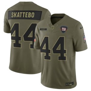New York Giants #44 Cam Skattebo Olive 2025 F.U.S.E. Salute to Service Limited Stitched Jersey