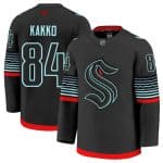 Seattle Kraken #84 Kaapo Kakko Black Alternate Stitched Jersey