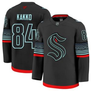 Seattle Kraken #84 Kaapo Kakko Black Alternate Stitched Jersey