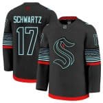 Seattle Kraken #17 Jaden Schwartz Black Alternate Stitched Jersey