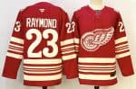 Detroit Red Wings #23 Lucas Raymond Red 2025-26 Centennial Premium Stitched Jersey