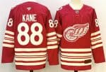 Detroit Red Wings #88 Patrick Kane Red 2025-26 Centennial Premium Stitched Jersey