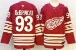 Detroit Red Wings #93 Alex DeBrincat Red 2025-26 Centennial Premium Stitched Jersey