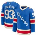New York Rangers #93 Mika Zibanejad Blue Centennial Stitched Jersey
