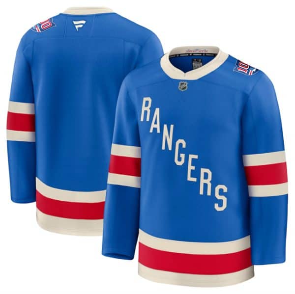 New York Rangers Blank Blue Centennial Stitched Jersey