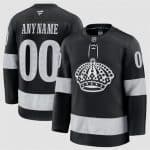 Los Angeles Kings Custom Black Alternate Stitched Jersey