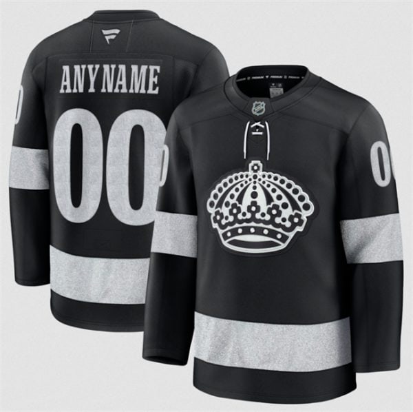 Los Angeles Kings Custom Black Alternate Stitched Jersey