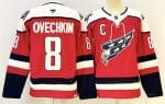 Washington Capitals #8 Alexander Ovechkin Navy With C Patch Stitched Jersey