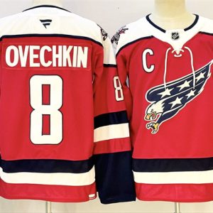 Washington Capitals #8 Alexander Ovechkin Navy With C Patch Stitched Jersey