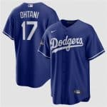 Los Angeles Dodgers #17 Shohei Ohtani Blue 2025 World Series Champions Stitched Jersey