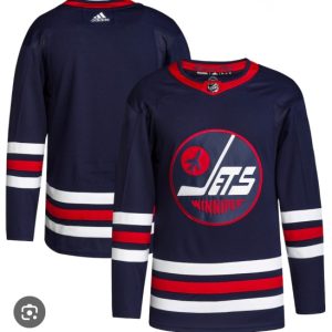 Winnipeg Jets Custom 2021-22 Navy Stitched Jersey