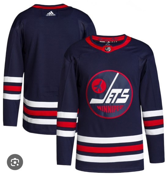 Winnipeg Jets Custom 2021-22 Navy Stitched Jersey