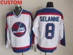 Winnipeg Jets Custom 1979-80 White CCM Vintage Throwback Jersey